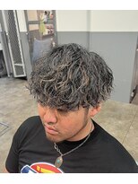 ノイセル 西本町(Noisyle)&nbsp;大人メンズハイライトメッシュ波巻きパーママッシュ