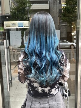 ワンスタイル(One style) 【ケアブリーチ2回】バレイヤージュ+髪質改善トリートメント