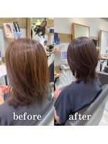 ミラバイケンジ 藤沢(Mira by KENJE)&nbsp;白髪ぼかし　セミディ　シアーカラー　【藤沢　藤沢駅】