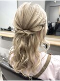 ハーフアップ/ヘアアレンジ/ヘアセット