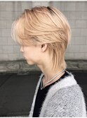 くすみベージュ透明感カラーマッシュ束感_ba510931