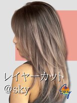 スカイ(SKY)&nbsp;透明感カラー/髪質改善/縮毛矯正/レイヤーカット/ダブルカラー
