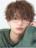 波巻きパーマツイストスパイラルパーマツーブロックメンズ