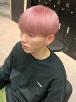 アッドバイケーツー 心斎橋(add by k-two Men's)&nbsp;ピンクベージュ/ブリーチカラー/メンズカット/マッシュヘア