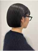 ボブ・きりっぱボブ・切りっぱなしボブ・おしゃれボブ・メガネ