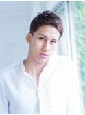 アップバングメンズショート