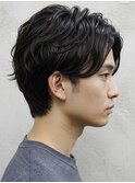 スパイキーショート、ニュアンスパーマ、メンズ