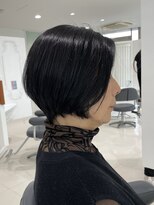 30代40代ショートカット/丸みショートボブ