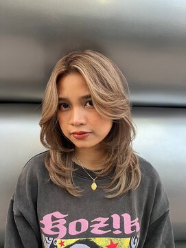 スティーロ 渋谷(Steelo) 海外風レイヤースタイル×マットベージュ