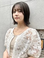 バートランド 白楽(Bertland)&nbsp;島田/くびれボブ 外はね サイドバング シアーベージュ 髪質改善