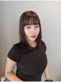 【竹内哉汰】博多/天神/顔周りレイヤー/レッドブラウン