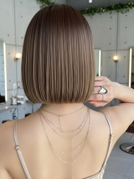 アオアクア バイ グルグル 小岩店(ao akua by GULGUL)の写真/<カット+ミラーカラー¥8990>肌をも綺麗に魅せる"髪質改善カラー"*ダメージを抑えながら理想の色味へ_小岩駅