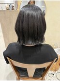 くびれヘア縮毛矯正アプリコットオレンジ夏ハイライト《用賀》