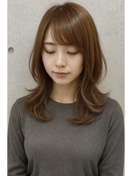 ◎大人女子おすすめ◎くびれレイヤー×やわらかベージュ