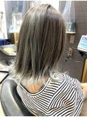 大人ガーリー/ダークアッシュ/似合わせカット/ミディアムレイヤ