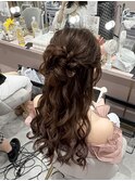 ハーフアップ