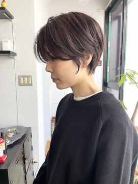 ヌード(NUDE) NUDE30代40代ラベンダー 大人ショートボブ 前髪なしショートボブ