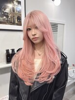 ヴィア 京都烏丸(Via)&nbsp;レイヤーカット/ダブルカラー&ブリーチ/ホワイトピンク