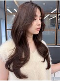 美人ヘア◎くびれレイヤー髪質改善カラーロングヘア透明感