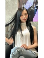 ザ シェノン ウメダ(THE CHAINON UMEDA) ダークパープル/ナチュラルショート/夏のヘアアレンジ/大阪梅田