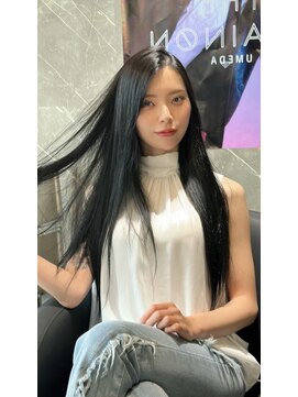 ザ シェノン ウメダ(THE CHAINON UMEDA) ダークパープル/ナチュラルショート/夏のヘアアレンジ/大阪梅田
