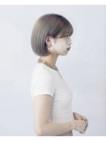 エシカル(ethical)&nbsp;ボブスタイル　グレージュカラー（ブリーチあり）