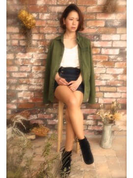 エルクバイコットン(elk by Cotton) 【elk by cotton平塚】かきあげボブ/耳かけボブ/グラデーション