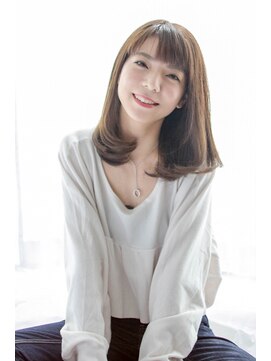 トータルビューティーステラ(TOTAL BEAUTY STELLA) ワンレン大人かわいいワンカールロブデジタルパーマ３０代４０代