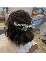 ヘアアンドリラクシングルーム アールフラン(Hair&Relaxingroom arFranc)&nbsp;リボンハーフアップ