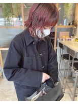 エンシー(ENCI)&nbsp;ニュアンスパーマボブ/レッドピンク