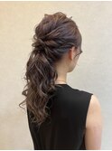 【MICHI refre店福光柚香里】ポニーテール風アレンジ