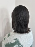 【切りっぱなしボブ×レイヤースタイル