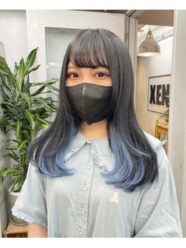 ジーナ(XENA) ネイビーアッシュインナーエクステ