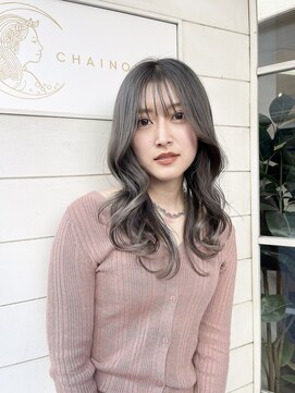 アミュレ ヘア サロン(Amule hair salon) 外国人風グレージュくびれ大人セミディ30代寒色系梅ヶ丘美容室