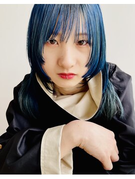 ビューティブロー ビービー(Beauty Blow B.B) ウルフレイヤーフェイスレイヤーハイトーンブルーカラー
