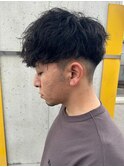 ツイストスパイラルパーママッシュメンズパーマ波巻きパーマ