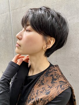 ハルキ ミナト ジャパン オオサカ(HARUKI MINATO japan OSAKA) 40代50代小顔似合わせカットくびレイヤーエモージュ大人可愛い