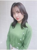ベース型さんにおすすめ黒髪大人可愛い小顔顔まわりレイヤー