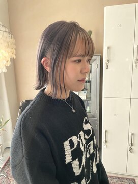 フィグバイアルテフィーチェ(fig by artefice) ぱつっとボブ×グレージュ