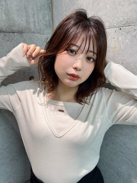 ロンドメリア 天神大名店(Lond Melia) ★くびレイヤー美髪エアリーロング似合わせカットピンクブラウン