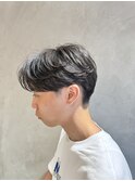 メンズ/センターパート/ニュアンスパーマ