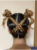 ダンスヘアアレンジ