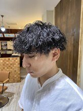 ラズリーヘアー(LAZLY HAIR) マッシュ×波巻きスパイラル