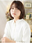 艶感斜めバング黒髪ボブディヘルシースタイルa志木20代30代40代