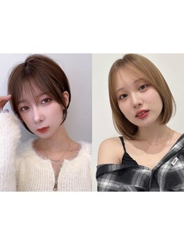 カラーが映えるトレンドショートで、似合うスタイルに！レイヤーカット/クビレイヤー/ショートボブが人気◎