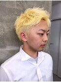 波巻きツイストスパイラルパーマ/フェザーパーマ/眉毛/メンズ