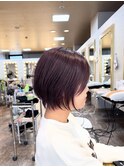 大人可愛い20代30代40代カラー/ショートボブ/宮崎