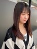 前髪ストレート+sleek式髪質改善トリートメント ￥17000