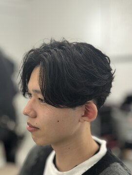 バース 梅田中崎町店(BIRTH) ニュアンスパーマセンターパートフェザーパーマワンカールパーマ