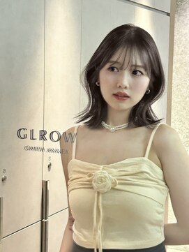 グロー 大宮(GLROW) 前髪顔まわりボブレイヤーボブ顔まわり縮毛矯正haruhi